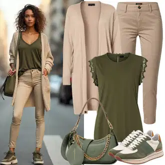 Rojstni dan outfit mit Zelena/Modra/Temno zelena/Rjava Bluza brez Zapenjanja/Bluza brez rokavov/Lanena Bluza/Usnjena jakna za moške/Bluza s Pentljo/Vrh Bluze/Bluza armonika "Sproščen videz"Look: 40. rojstni dan, 70. rojstni dan, Rojstni dan