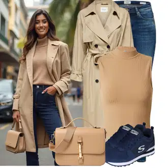 Kombinacije od trapera "Moderni proljetni outfit"