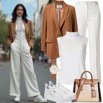 Nadrozměrné Outfit s Hnědá/Červená/Fialová/Růžová Oversize Sako/Dlouhý Sako/Blůzové Sako/Boyfriend Sako/Elegantní Sako Only "Stylový vzhled pro volný čas"Look: Emo, Kancelář, Elegantní, Nadrozměrné, Univerzitní, Šik, Business, Chytrý příležitostný, Klasické