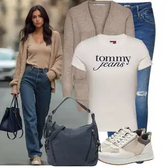 Léto Outfit s Modrá/Tmavě modrá Kožená bunda/Džíny s Nízkým Sedem/Džín s Nízkým Pasem/Džíny s Dírou/Push up Džín/Džíny s Rozparkem/Kožené bundy LTB "Oblečení pro volný čas"