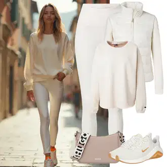 Pants outfits "Udoben videz za pomlad"