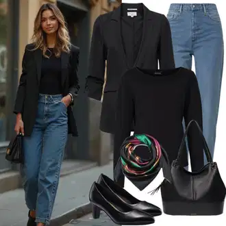 Outfit s Růžová Kašmírový Svetr/Svetr s Výstřihem/Svetr z Jemné Pleteniny/Svetr s Kulatým Výstřihem/Zimní Svetr/Svetry 2 v 1/Svetr na kojení/Vlněný Svetr/Svetr Niki/Jednoduchý Svetr/Kašmírový Svetr/Basic Svetr/Pletený Svetr VERO MODA "Volnočasový outfit"