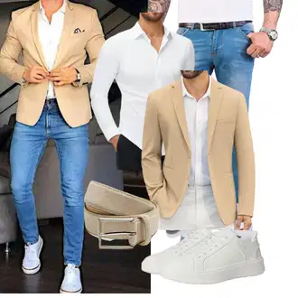 Bank Outfit mit Unkategorisiert COOFANDY "Business Outfit"Look: Abendveranstaltung, Abschlussball, Hochzeit, Ball, Bank, Schule, Wasen