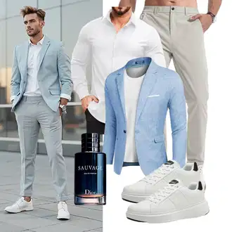 Outfit mit Khaki/Beige Elegancity "Business Outfit"