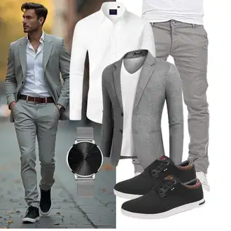 Bank Outfit mit Unkategorisiert COOFANDY "Business Outfit"Look: Bank, Hochzeit