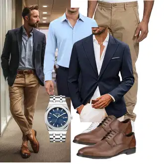 Casual Geburtstag Outfit mit Unkategorisiert siliteelon "Business Outfit"Look: Boyfriend, Rad, Dad, Büro, Business, Classic, Elegant, Casual, Glanz, Vatertag, Beerdigung, Bar, Konzert, Geburtstag