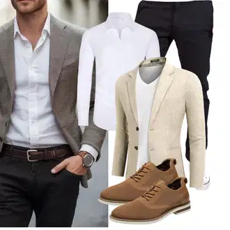 Bank Outfit mit Unkategorisiert COOFANDY, Unkategorisiert Bruno Marc "Business Outfit"Look: Hochzeit, Bank, Bar