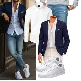 Business Outfits Casual mit Unkategorisiert Indicode, Unkategorisiert COOFANDY "Business Outfit"Look: Boyfriend, Casual, Moderne, Rad, Feine, Classic, Elegant, Sportlich, Schick, Büro, Stil, Business, Hard Rock, Indoor