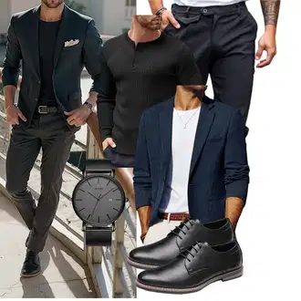 Bank Outfit mit Unkategorisiert COOFANDY "Business Outfit"Look: Bank, Wasen, Date