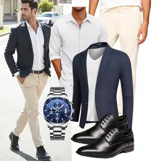 Bank Outfit mit COOFANDY "Business Outfit"Look: Hochzeit, Bank