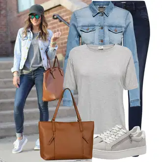 Ležerno Outfit sa Tamnoplava/Plava Skinny Hlače/Jeggings/Traper Tajice LTB "Moderan outfit za slobodno vrijeme"Look: Rap, cool, Prekrasan, Ležerno, Old Money, Francuske