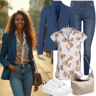 Outfit sa Bijela/Bež/Kaki/Zlatni Mala Torbica/Pojasna torbica/Torbica/Torba preko ramena/Torba za rame/Torbica za telefon/Torbica/Torba Za Preko Ramena About You "Cool svakodnevna odjeća"