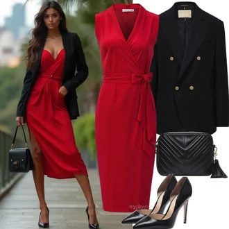S Resicama Outfit sa Crna Oversize Sako/Kargo Blejzer/Boyfriend Sako Trendyol "Elegantan izgled"