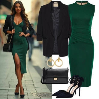 S Resicama Outfit sa Crna Oversize Sako/Kargo Blejzer/Boyfriend Sako Trendyol "Elegantan izgled"