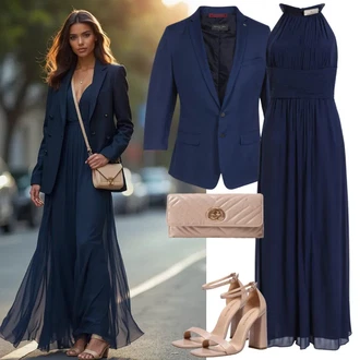 Outfit sa Bež Pumpa na Niskoj Peti/Sandala s petom/Natikača/Ljetna Cipela/Sandala s vratilom/Sandala na Petu Karolina Kurkova Originals "Elegantan izgled"