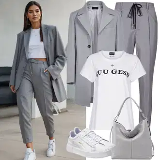 Boho Outfit sa Bijela/Krem/Zeleno/Smeđa Dječja igračka/Engleska Bluza s Broderie/Bluza bez rukava/Čipkasta Bluza medicine "Elegantna odjeća"Look: Rad, Boja, 20-ih godina, Boho, Francuske, Old Money, Elegantan