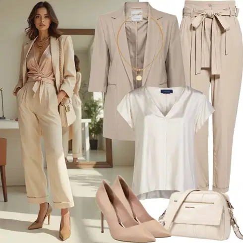 Kombinace Zlatý Doplňek Jemný Řetízek/Náhrdelník ELLI