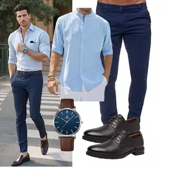 Outfit mit Blau Tazzio "Freizeit Outfit"