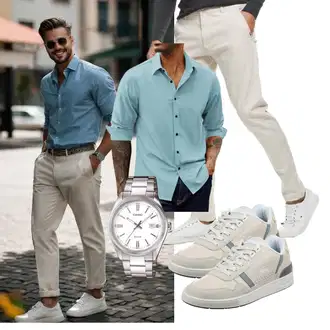 Abschlussball Outfit mit Unkategorisiert PJ PAUL JONES "Freizeit Outfit"Look: Hochzeit, Abschlussball, Wasen, Ball, Party
