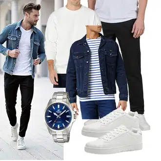 Outfit mit Fleece Pullover/Hoodie hanes "Freizeit Outfit"