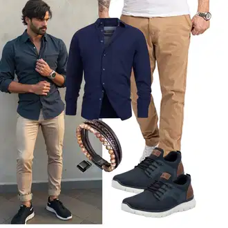 Ausgefallene Outfit mit Indumentum "Freizeit Outfit"Look: Dad, Büro, Ausgefallene, Rad, Business, Casual, Moderne, Stil