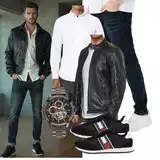 Lederjacken Outfits image