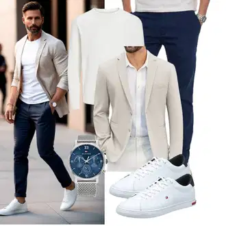Bank Outfit mit Unkategorisiert COOFANDY "Freizeit Outfit"Look: Abendveranstaltung, Abschlussball, Hochzeit, Ball, Bank, Schule, Wasen