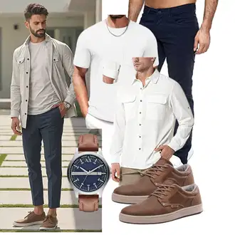Wandern Herbst Outfit mit Unkategorisiert 33,000ft "Freizeit Outfit"Look: Angeln, Wandern, Trekking, Golf