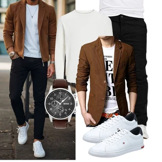 Outfit mit Schwarz Yazubi "Freizeit Outfit"