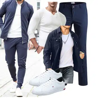 Outfit mit Schwarz Meilicloth "Freizeit Outfit"