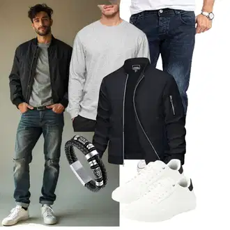 Outfit mit Leichte Jacke/Bomberjacke MAGCOMSEN "Freizeit Outfit"