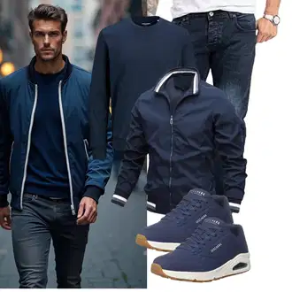 Outfit mit Schwarz Unkategorisiert Jack & Jones "Freizeit Outfit"