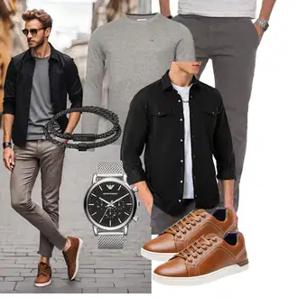 Outfit mit Grau Unkategorisiert Calvin Klein "Freizeit Outfit"