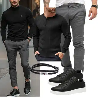 Bank Outfit mit Unkategorisiert COOFANDY "Freizeit Outfit"Look: Bank, Wasen, Date