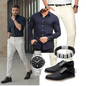 Outfit mit Schwarz Unkategorisiert Bruno Marc "Freizeit Outfit"