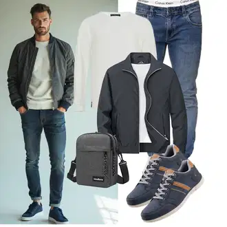 Bank Outfit mit Unkategorisiert MOCOCITO "Freizeit Outfit"Look: Bar, Bank, Schule, Wasen