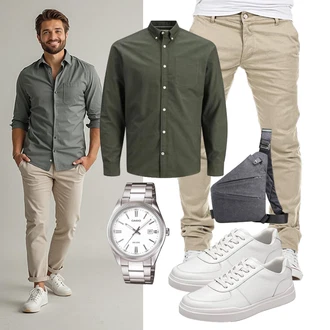 Outfit mit Accessoire Tasche "Freizeit Outfit"