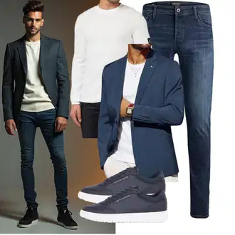 Tapered Outfit mit Schwarz Unkategorisiert Jack & Jones "Freizeit Outfit"