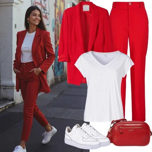 Kombinace Hnědá/Červená/Fialová/Růžová Oversize Sako/Dlouhý Sako/Blůzové Sako/Boyfriend Sako/Elegantní Sako Only