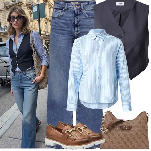 Kombinace Modrá/Světle Modrá Zvonová Kalhoty/Kalhoty Bootcut/Boyfriend Kalhoty/Lacláč/Kalhoty s Vysokým Pasem/Kalhoty se Štěrbinou/Kalhoty s dírou/Široká Kalhoty Only