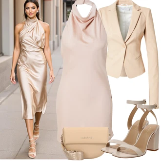 Výstřih kolem krku Outfit s Růžová Mini Šaty/Sexy šaty/Odvážné Šaty/Šaty Na Ramínko/Šaty s výstřihem/Šaty S Vysokým Výstřihem Nasty Gal "Jarní outfit"