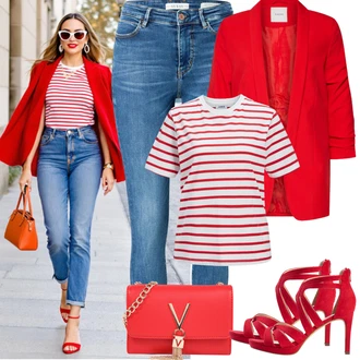 90tá léta Outfit s Modrá/Světle modrá Kožená bunda/Kotníková Bota/High Waist Džínové Kalhoty/Navlékací džíny/Slim Fit Džíny/Dámské Džíny s Délkou 7/8/Zkrácené Džíny/Kožené Boty/Capri Džíny/Zimní bunda/Džíny s Rozparkem/Push up Džín Guess "Jarní outfit"Look: Styl, 90tá léta, Cool, Disko, Old Money