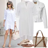 Outfity s bílými bundami image