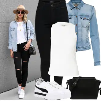 Old Money Outfit sa Crna/Bijela Traperice Kožna Jakna/Termo Traperice/Bikerske Traperice/Traperice Slim Kroja/Traperica Niskog Struka/Zimska jakna/Kožne Cipele/Push-up Traperice Only "Jarní outfit"Look: Stil, Rap, Boja, Običan, Old Money, cool, Besprijekorno