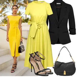Outfit sa Crna Casual Sako/Elegantni Sako/Kožna jakna za muškarce/Sako od smokinga/Kratki Sako/Kožna jakna za muškarce/Sakoi za Bluzu/Boyfriend Sako/Sako Jakna Fransa "Jarní outfit"