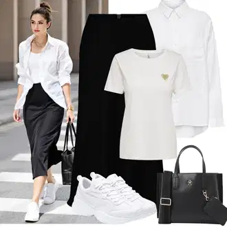 Outfit s Bílá/Krémová Sport Bota na fitness/Tréninková bota/Tenisová bota/Běžecká bota/Gymnastická bota Puma "Jarní outfit"