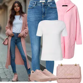 Old Money Outfit sa Plava/Svjetloplava Traperice Kožna Jakna/Kožne Cipele/Traperice Slim Kroja/High Waist Traperice/Zimska jakna/Slip-on Traperice/Capri Traperice/Skraćene Traperice/Push-up Traperice/Traperice s Prorezom/Ženske Traperice 7/8 Dužine/Čizma do Gležnja Guess "Jarní outfit"Look: 90-ich, Rap, Old Money, Stil, Disko, cool