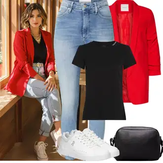 Old Money Outfit sa Svjetloplava/Plava Traperice Kožna Jakna/High Waist Traperice/Muška Kožna Jakna/Čizma do Gležnja/Capri Traperice/Skraćene Traperice/Slip-on Traperice/Ženske Traperice 7/8 Dužine/Push-up Traperice/Traperice s Prorezom Calvin Klein Jeans "Jarní outfit"Look: Rap, Stil, Prekrasan, cool, 90-ich, Old Money