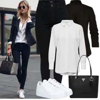 Old Money Outfit sa Crna/Bijela Traperice Kožna Jakna/Termo Traperice/Bikerske Traperice/Traperice Slim Kroja/Traperica Niskog Struka/Zimska jakna/Kožne Cipele/Push-up Traperice Only "Jarní outfit"Look: Stil, Rap, Boja, Običan, Old Money, cool, Besprijekorno