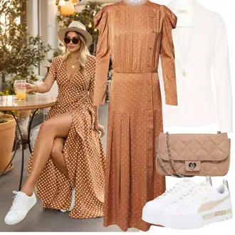 Boho Outfit sa Smeđa/Narandžasta Nekategorizirano Edited "Jarní outfit"Look: Vintage, za srednje godine, Hippie, Boho, Western